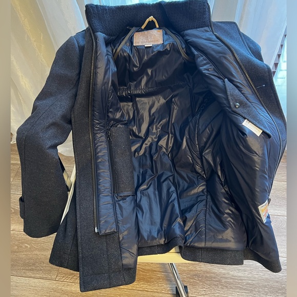 DOUBLE-BREASTED COAT IN WOOL WITH ZIP-UP INNER BY BOSS ORANGE - Picture 4 of 11